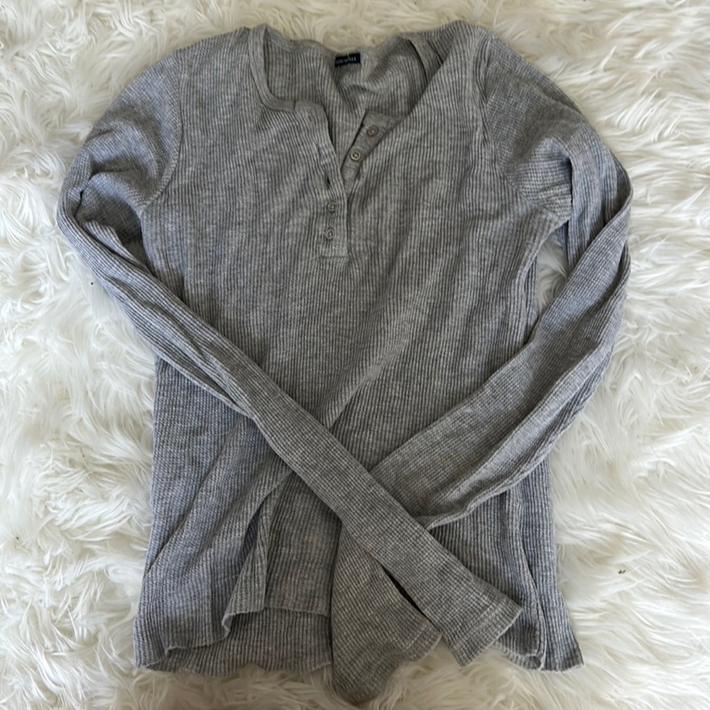 brandy melville cotton ribbed long sleeve